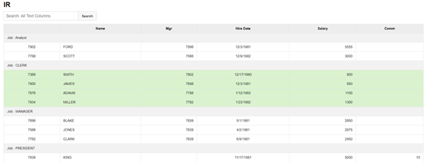 Oracle APEX Interactive Report Subscription